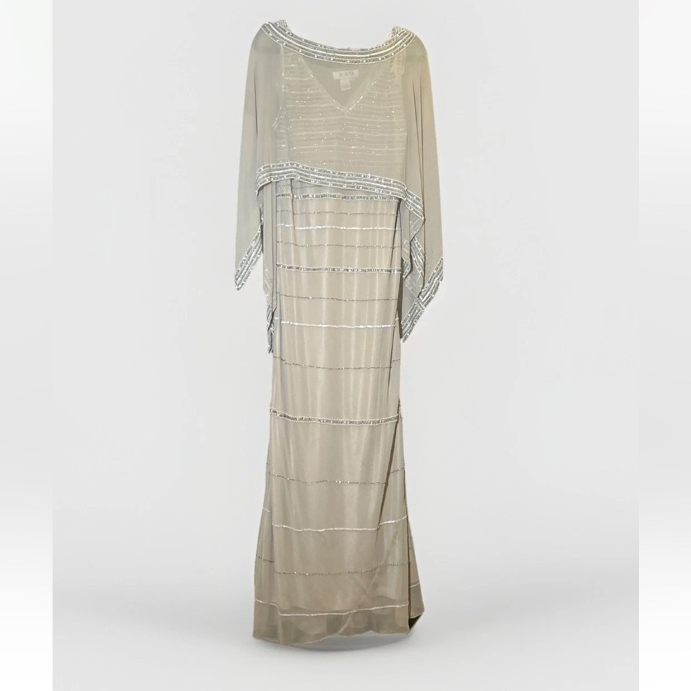 Elegant Beige Evening Gown